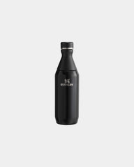 Isolierflasche Edelstahl Stanley All zum Personalisieren - Glänzendes Schwarz