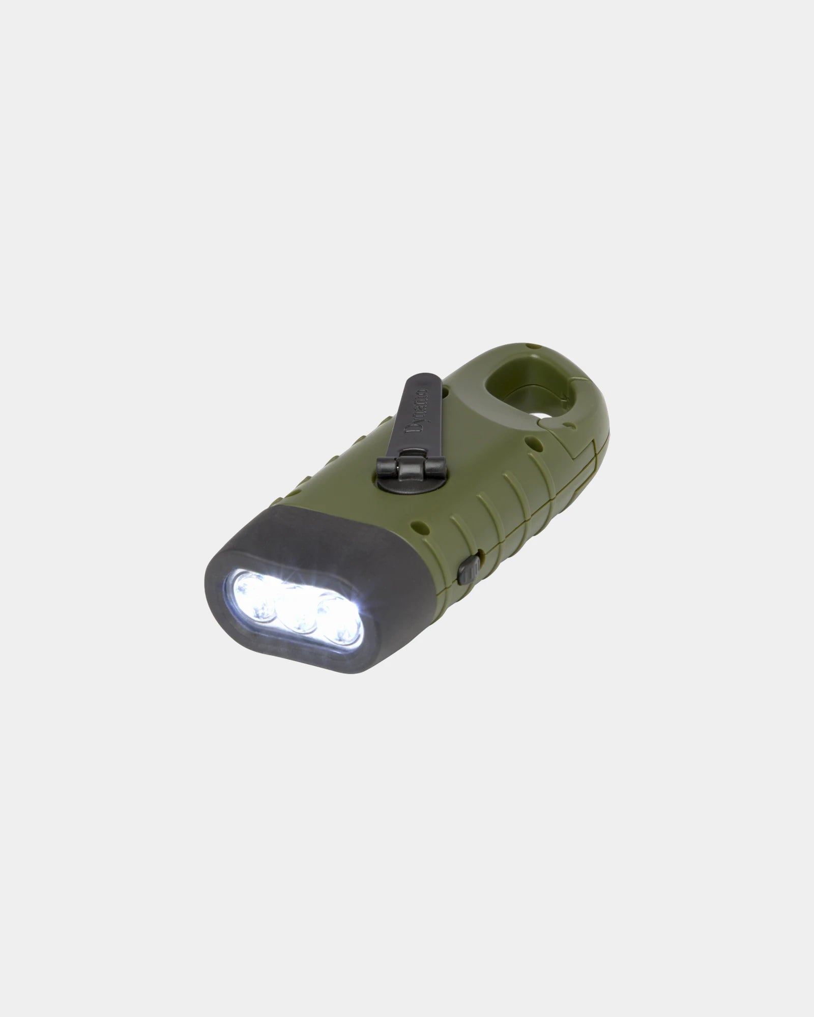 Lampe Taschenlampe dynamo solar recycelt STAC zum Personalisieren - Olivegrün