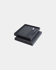 Notizbuch A5 mit Stift Legato Elegance zum Personalisieren - Schwarz