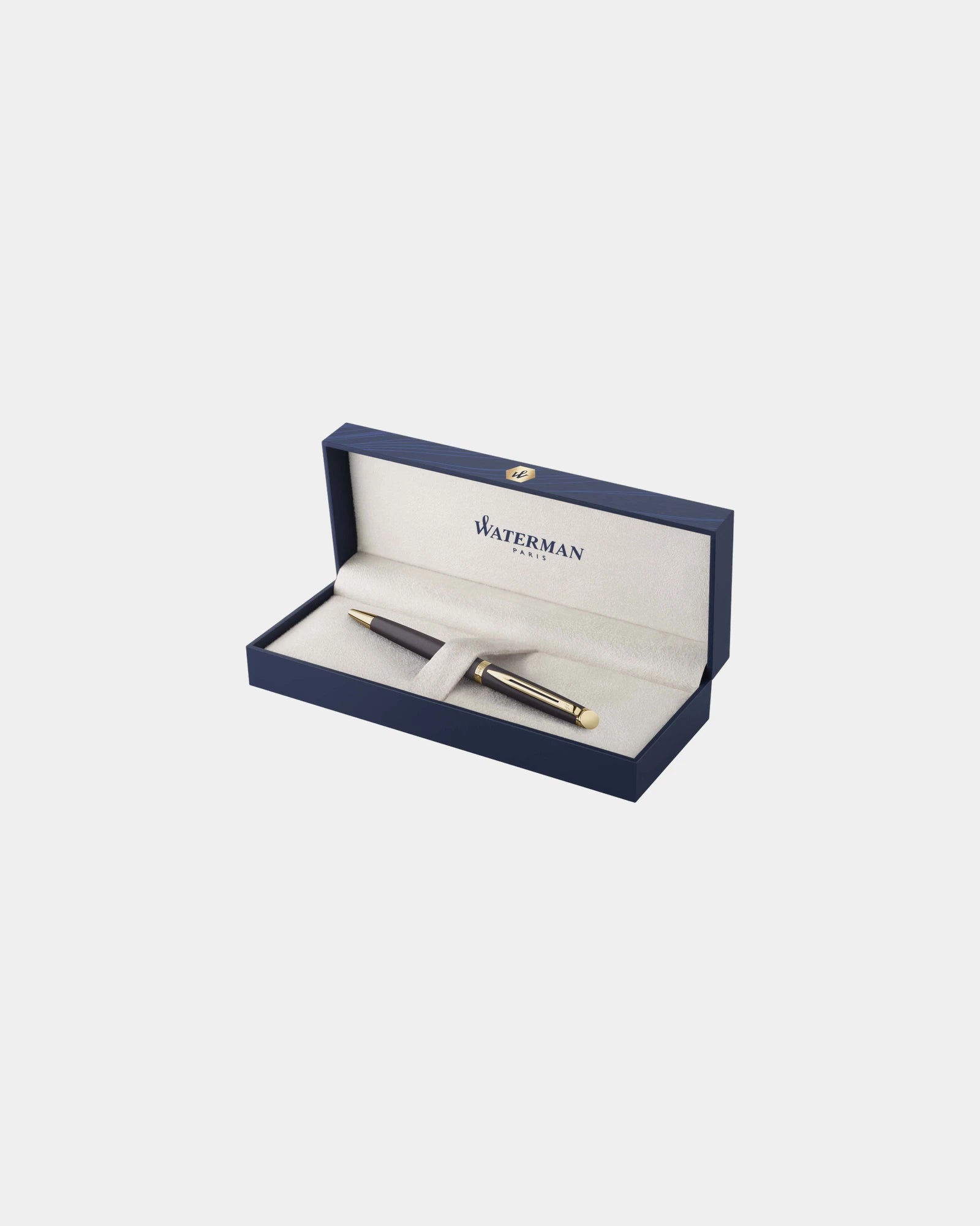 Kugelschreiber Edelstahl Waterman Hemisphere H zum Personalisieren - Schwarz