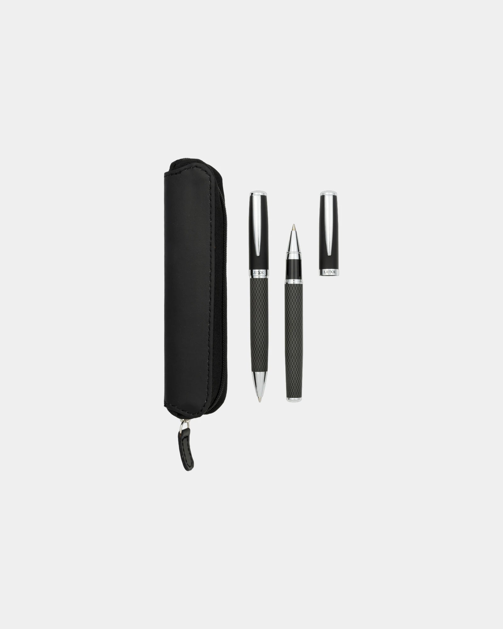 Parure Kugelschreiber und Rollerball Carbon personalisierbar zum Personalisieren - 2