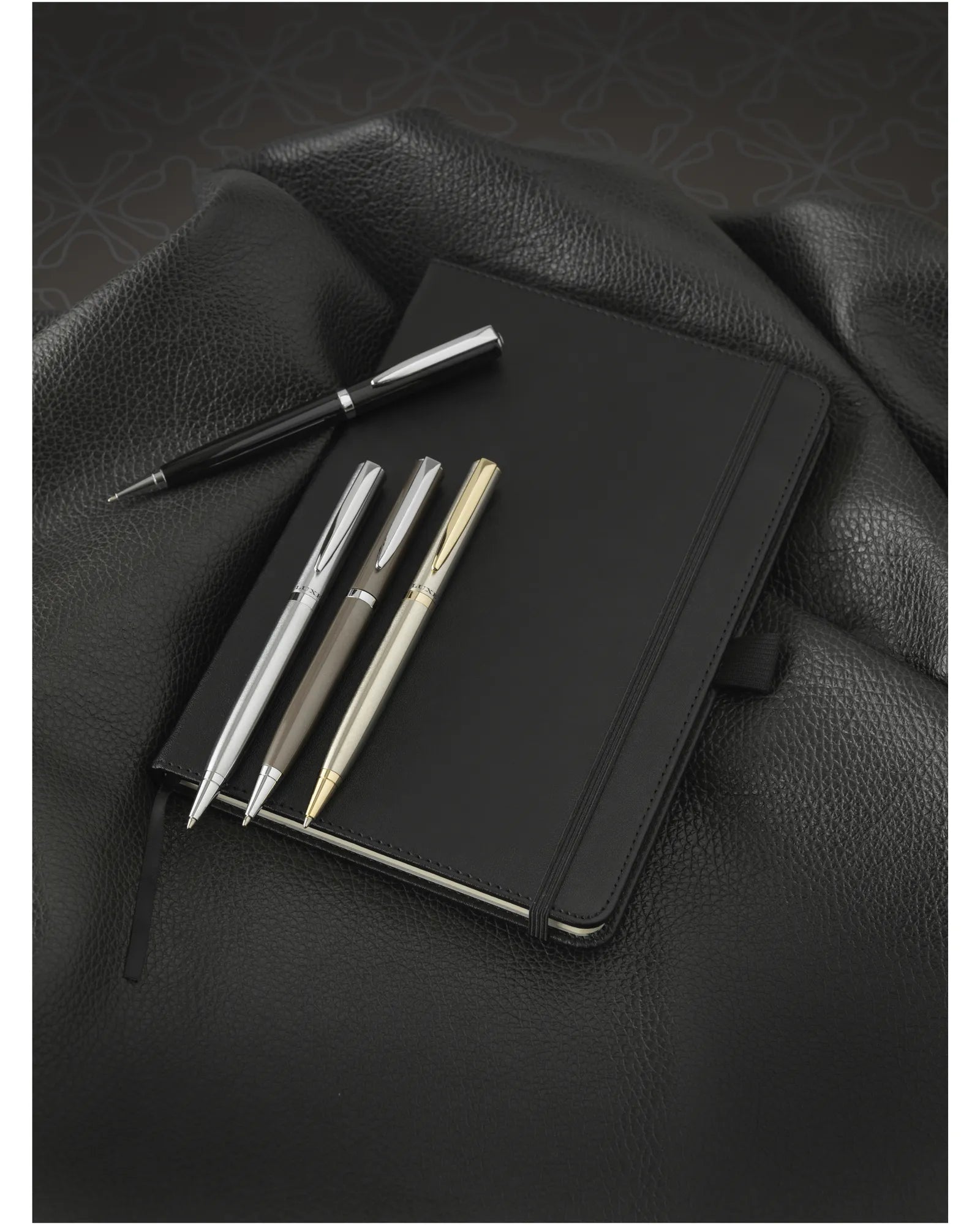 Notizbuch PU Schwarz A5 zum Personalisieren - 5