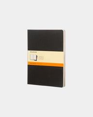 Notizbuch Moleskine liniert 25 x 19 cm zum Personalisieren - Schwarz