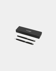 Parure Metall-Stift und Roller Andante zum Personalisieren - Schwarz