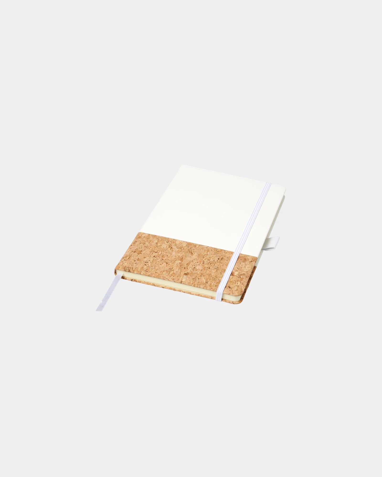 Notizbuch A5 PU-Kork Evora zum Personalisieren - Weiß