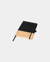 Notizbuch A5 PU-Kork Evora zum Personalisieren - Schwarz