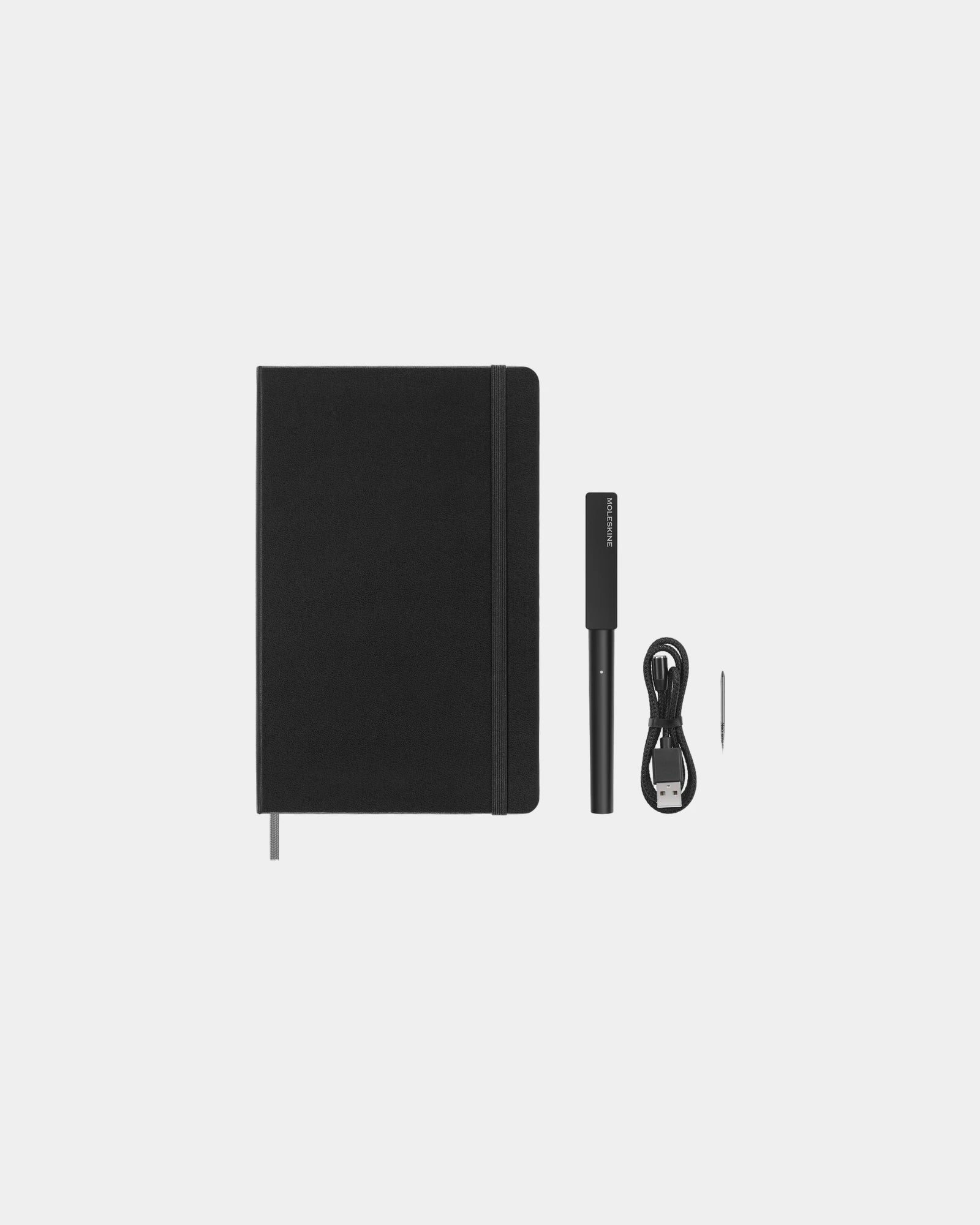 Smart-Set Moleskine mit Notizbuch und Stift zum Personalisieren - Schwarz