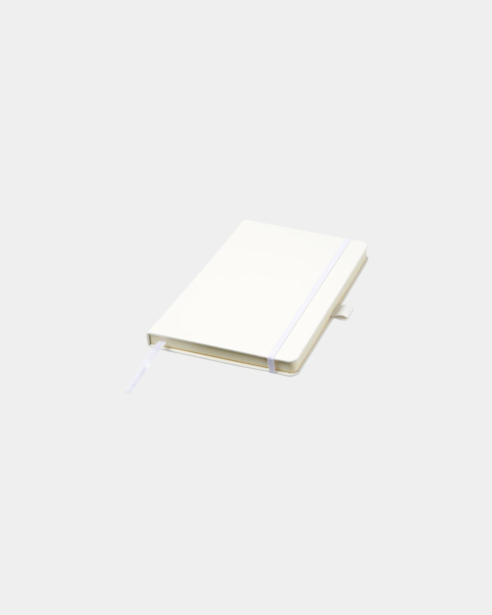 Notizbuch A5 PU-Leder JOURNALBOOK Nova zum Personalisieren - Weiß