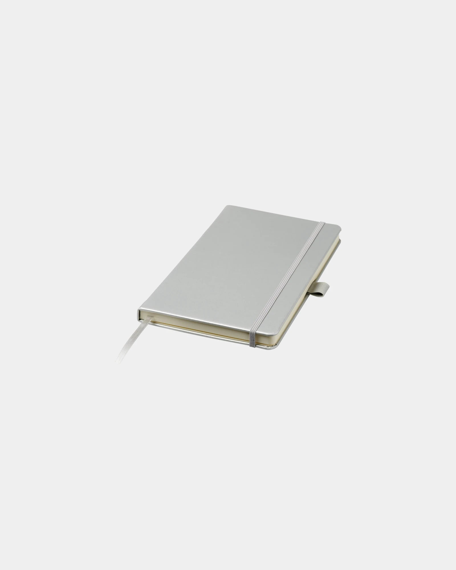 Notizbuch A5 PU-Leder JOURNALBOOK Nova zum Personalisieren - Silber