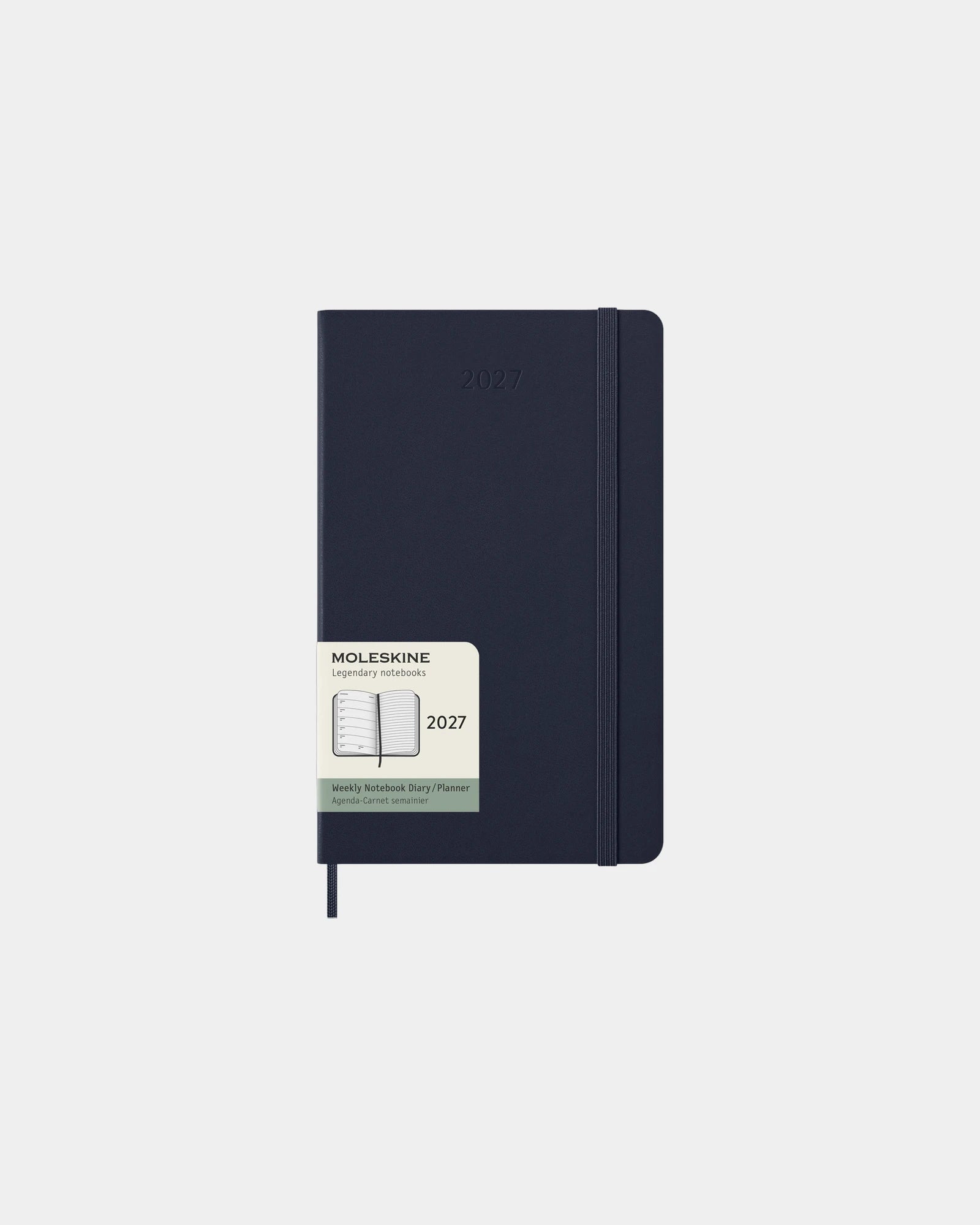 Agenda Moleskine wöchentlich 12 Monate zum Personalisieren - Saphirblau
