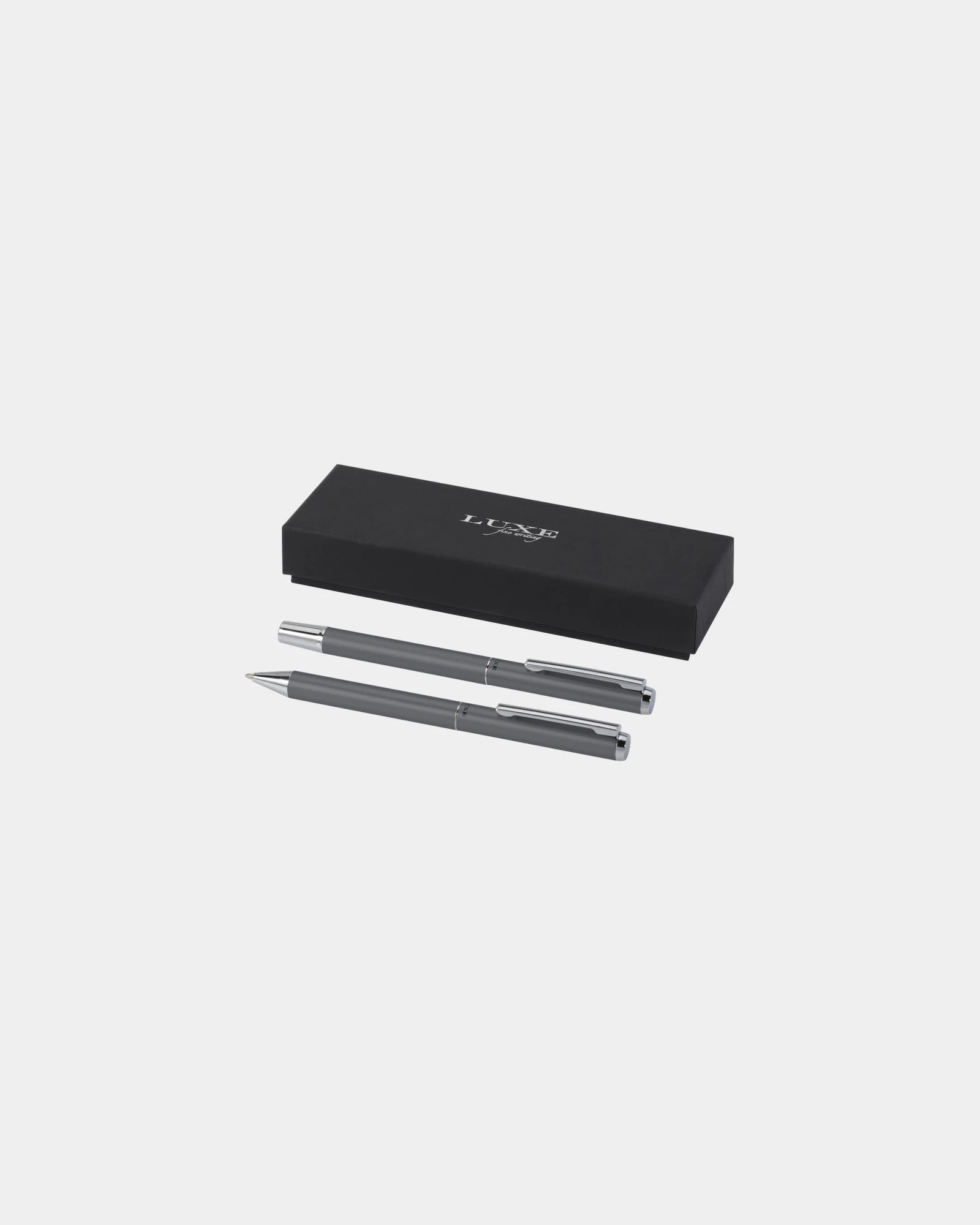 Set Geschenk Aluminium recycelt Lucetto zum Personalisieren - Grau