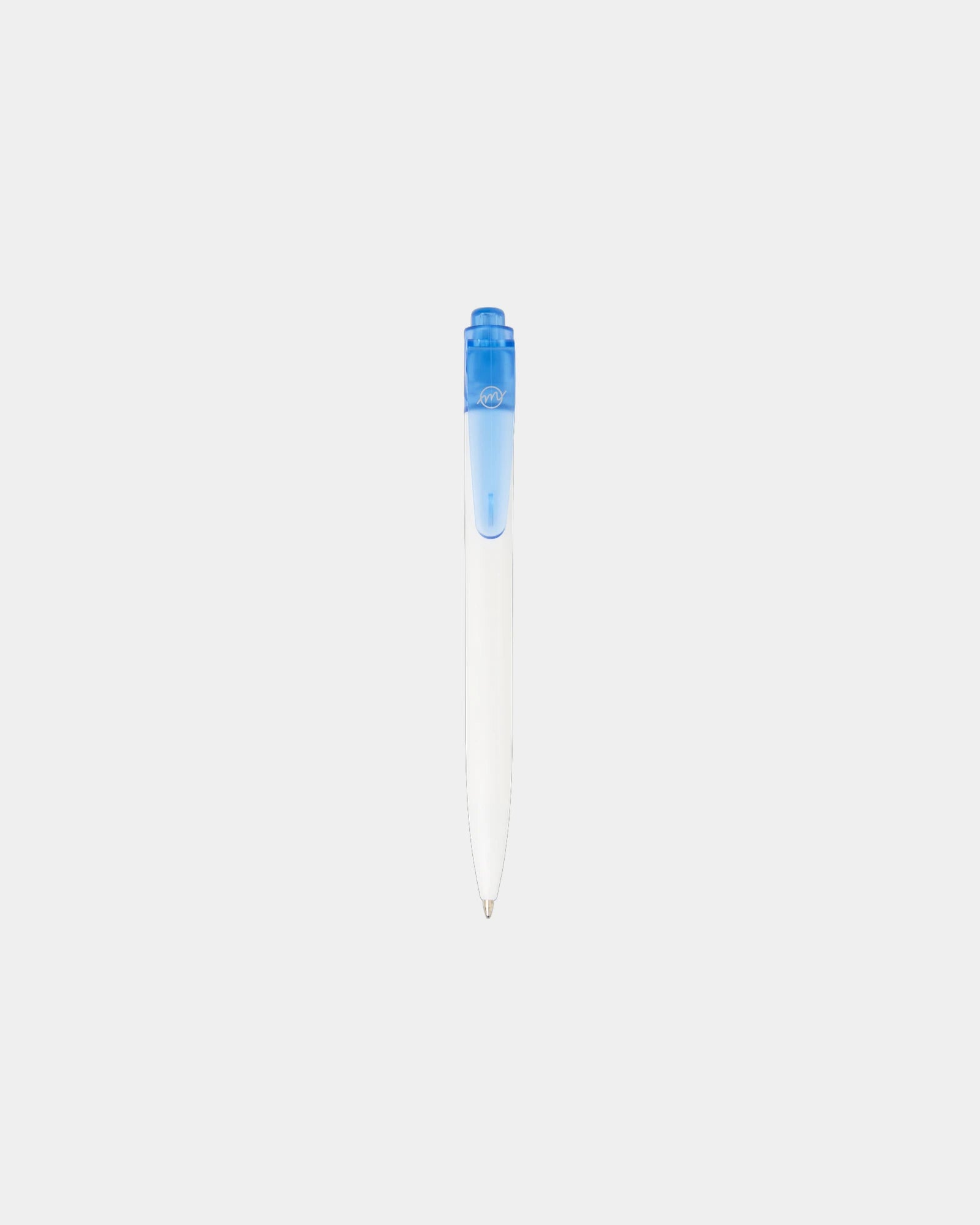 Kugelschreiber recycelt Thalaasa zum Personalisieren - Blau Transparent