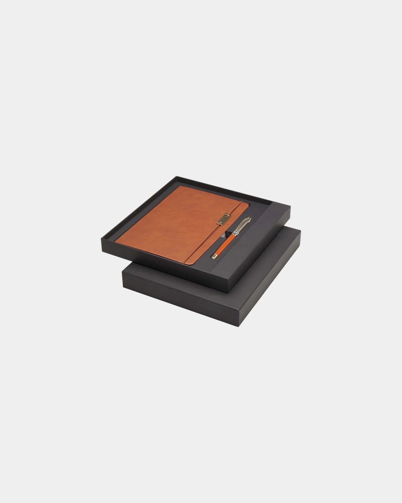 Set Legato A5 Notizbuch mit Stift zum Personalisieren - Braun