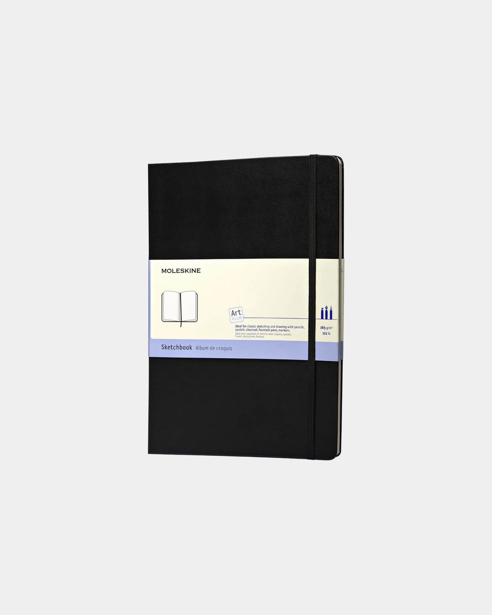 Skizzenbuch A4 Papier Moleskine zum Personalisieren - Schwarz