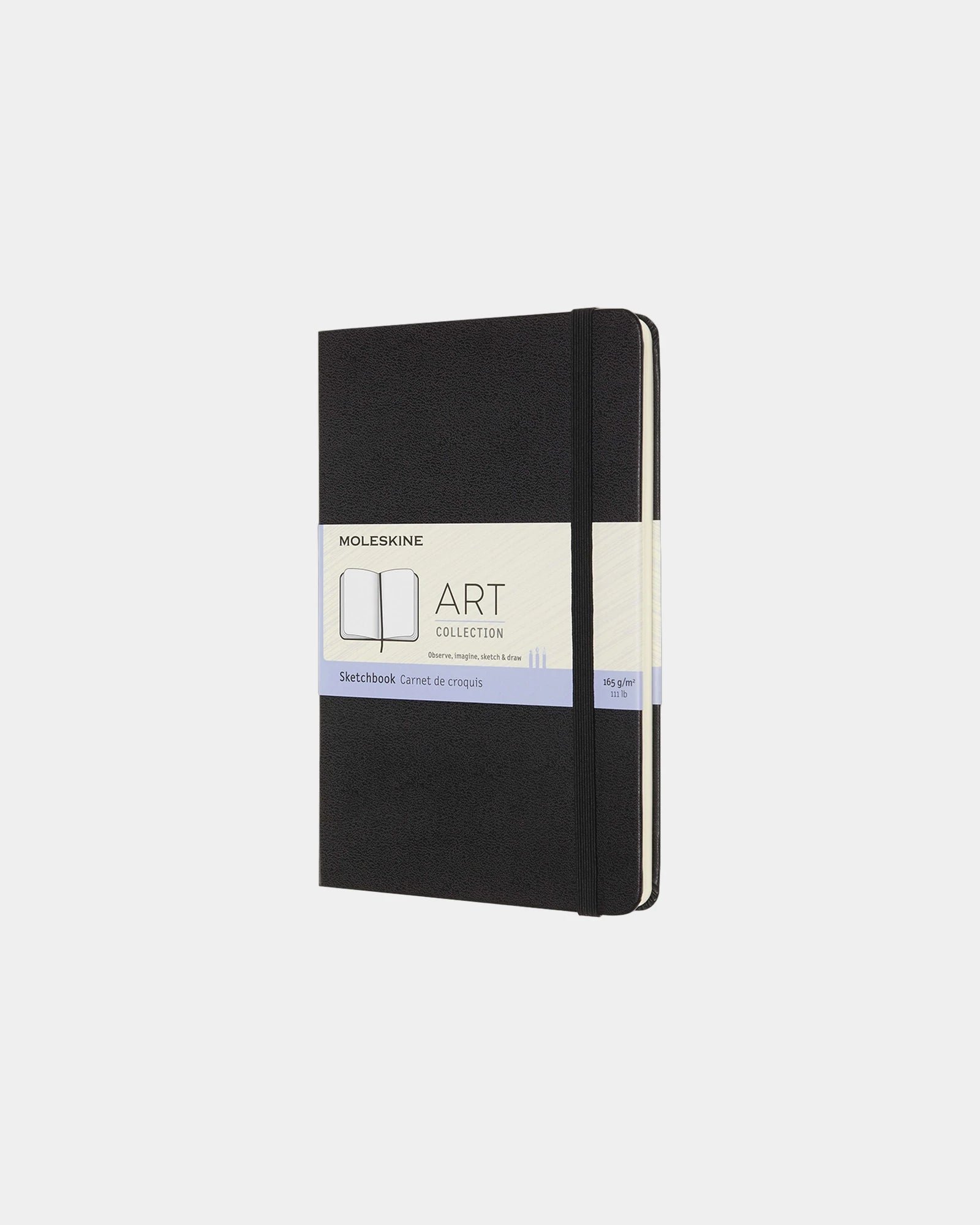 Skizzenbuch Papier FSC Moleskine medium zum Personalisieren - Schwarz