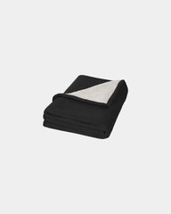 Decke Sherpa 125 x 150 cm zum Personalisieren - Schwarz