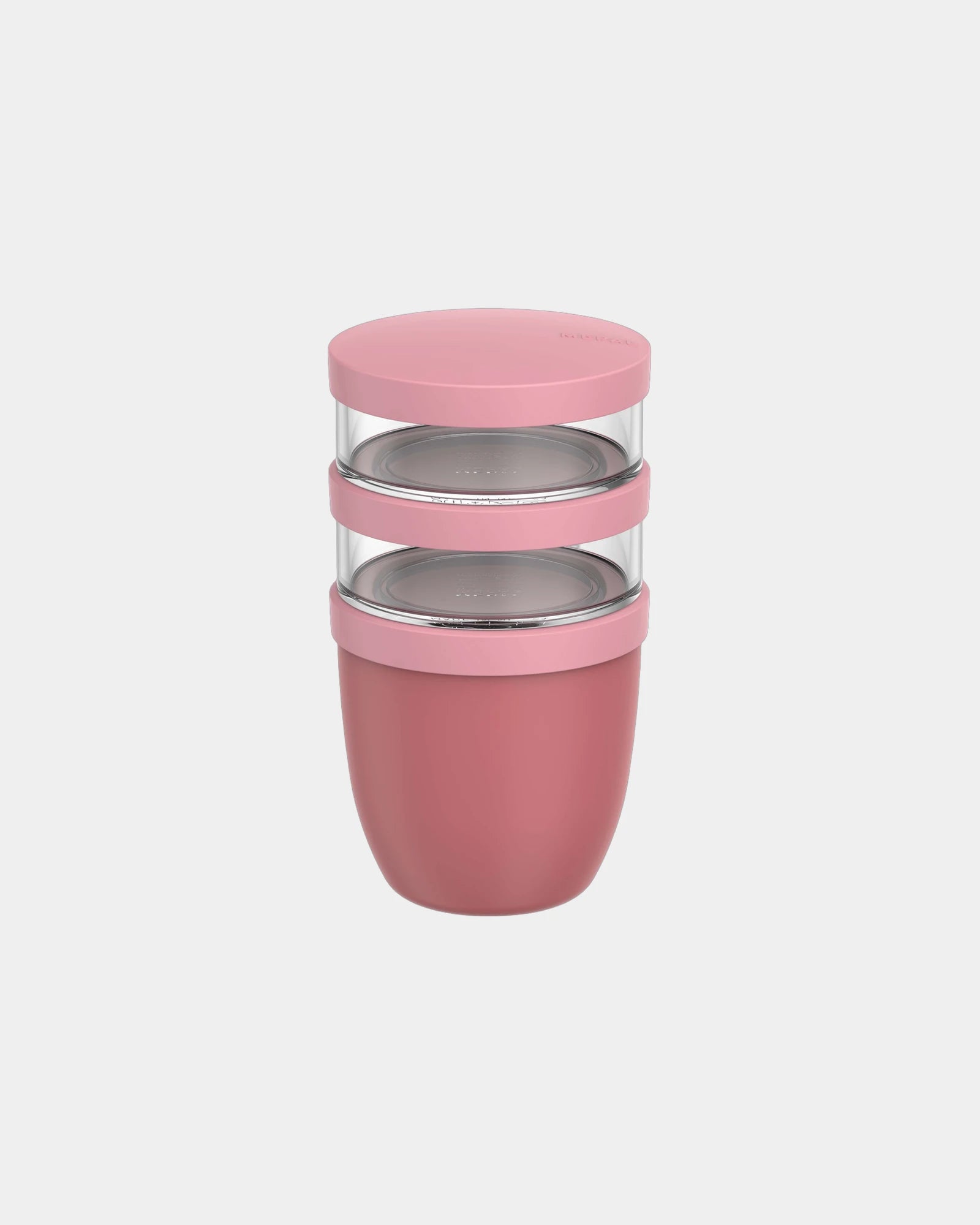 Isolierbehälter Ellipse 500ml + 2 x 200ml zum Personalisieren - Rosa