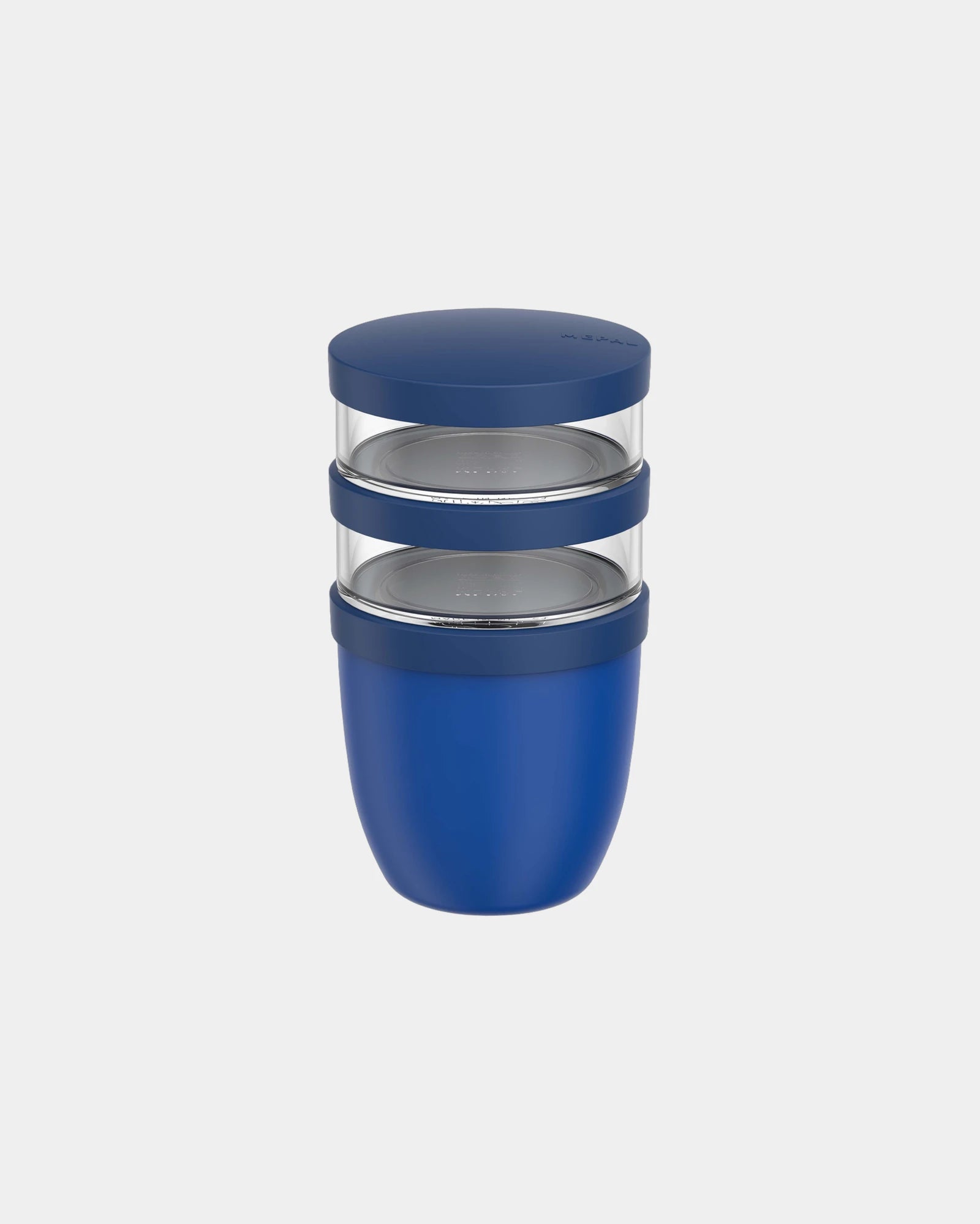 Isolierbehälter Ellipse 500ml + 2 x 200ml zum Personalisieren - Leuchtendes Blau
