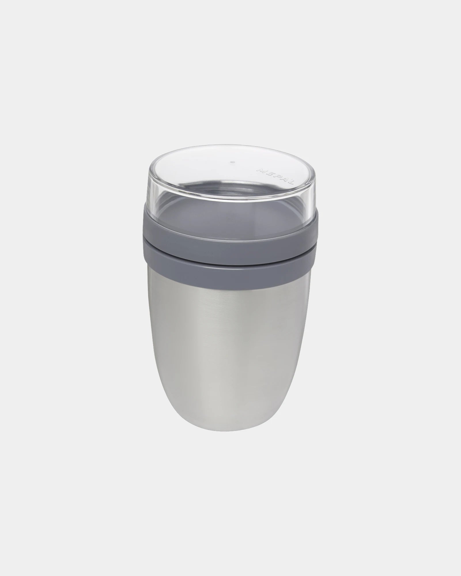 Isolierbehälter Edelstahl 500ml zum Personalisieren - Silber