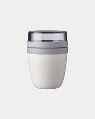 Lunchbox Mepal Ellipse 300+120 ml Mini zum Personalisieren - Weiß