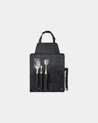 Barbecue-Set 5 Teile Edelstahl Bambus zum Personalisieren - 1