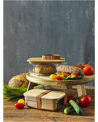 Lunchbox Edelstahl 700ml mit Bambusdeckel zum Personalisieren - 4