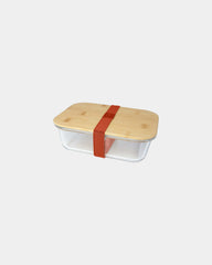 Lunchbox Roby 1000ml mit Bambusdeckel zum Personalisieren - Ziegel