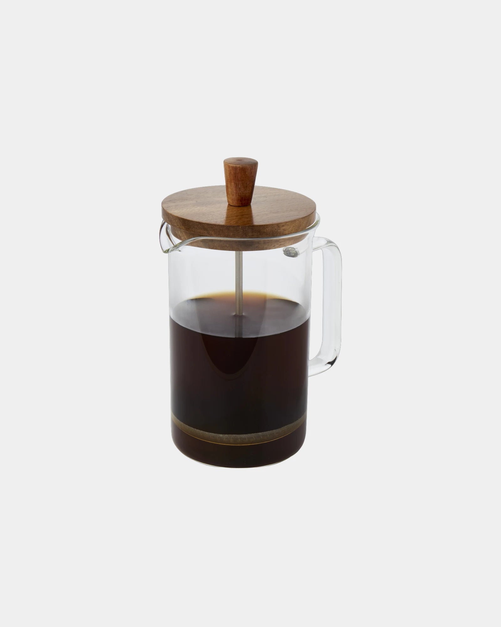 Presse Ivorie 600 ml Acacia Glas Edelstahl personalisierbar zum Personalisieren - Transluzent