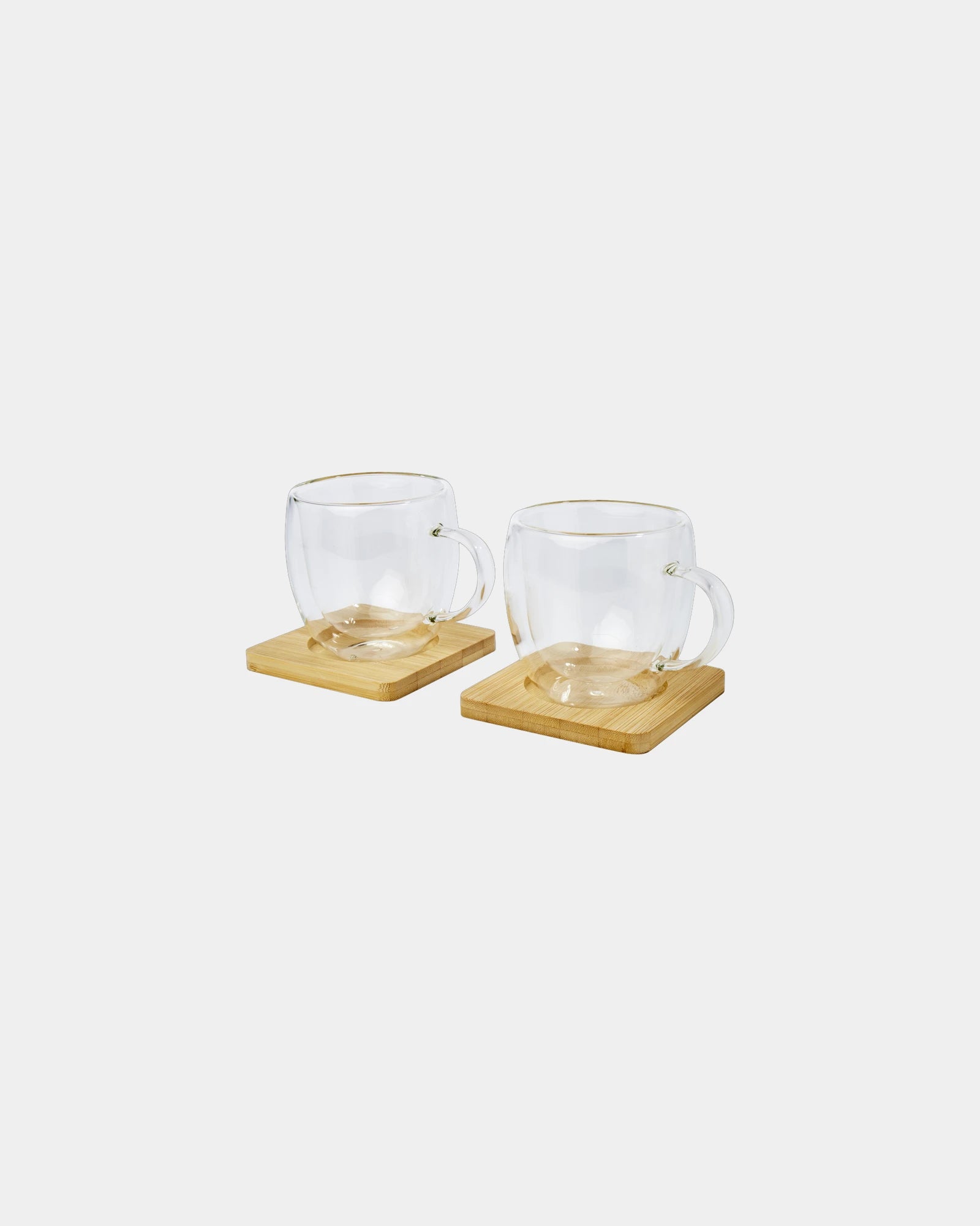 Tasse Glas borosilikat 250ml mit Bambusuntersetzer zum Personalisieren - 4