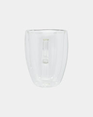 Tasse 350ml doppelwandig Glas mit Bambusuntersetzer zum Personalisieren - 1