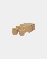 Tasse Espresso Keramik 90 ml 4 Stück zum Personalisieren - Haferflocken
