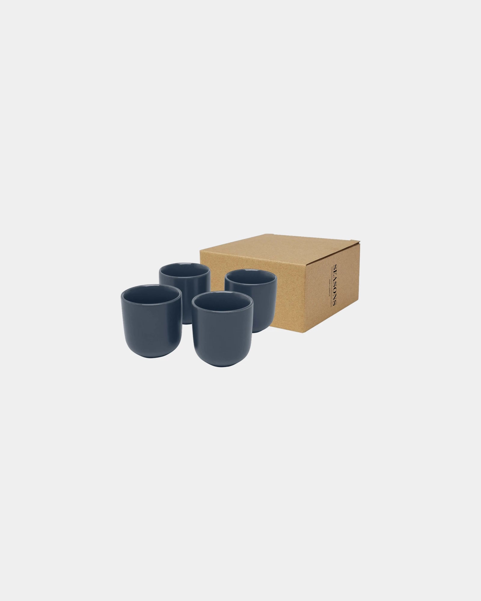 Tasse Espresso Keramik 90 ml 4 Stück zum Personalisieren - Himmelblau