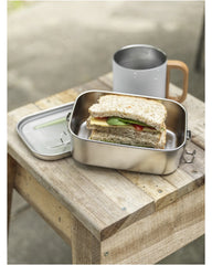 Lunchbox Edelstahl recycelt 750ml zum Personalisieren - 4