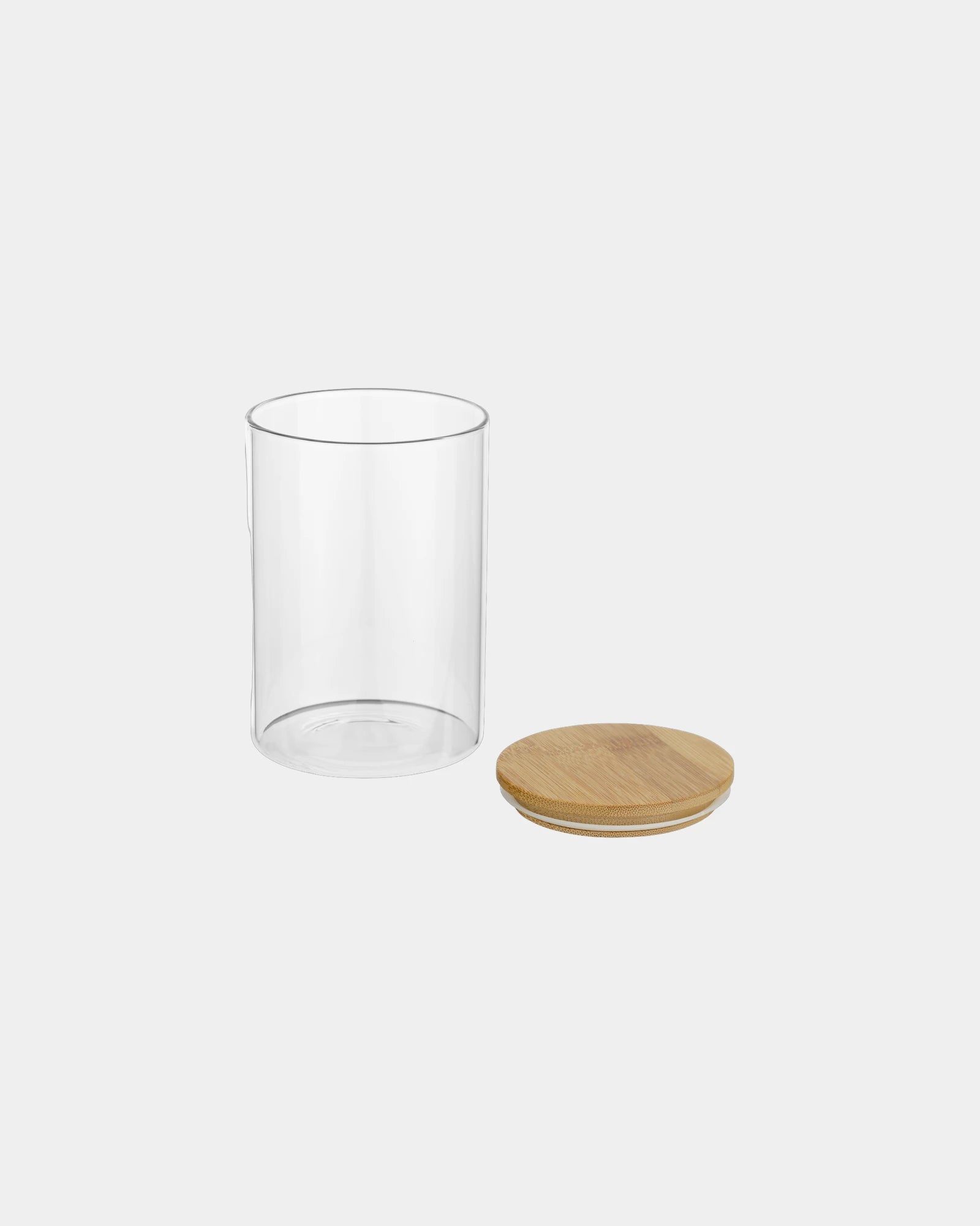 Lebensmittelbehälter Glas 550ml mit Bambusdeckel zum Personalisieren - 2