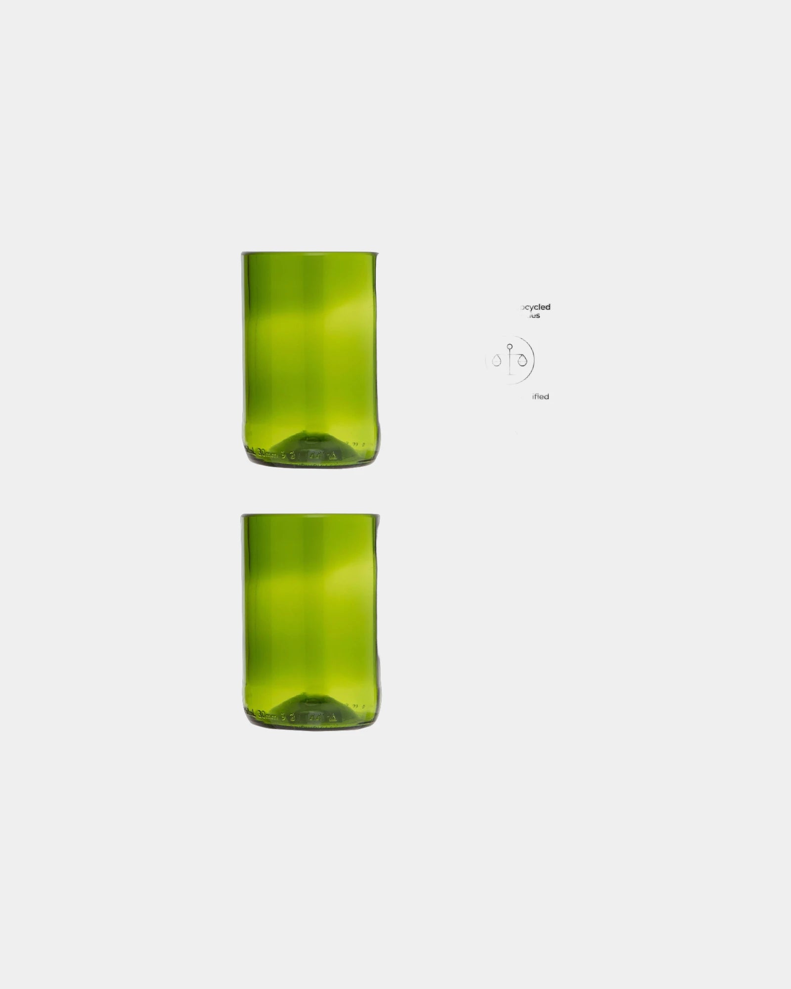 Set von Gläsern recycelt Originalhome zum Personalisieren - 1