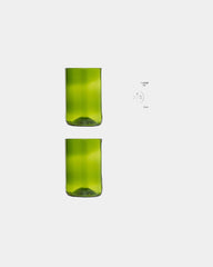 Set von Gläsern recycelt Originalhome zum Personalisieren - 1