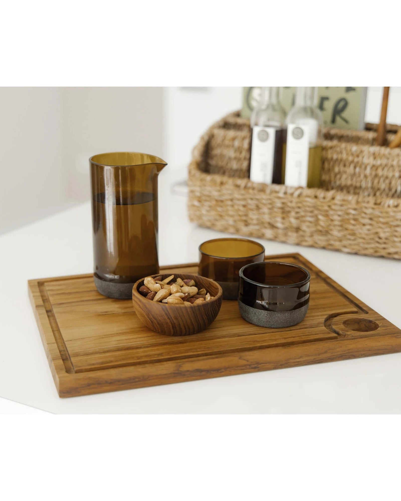 Karaffe aus recyceltem Glas zum Personalisieren - 2