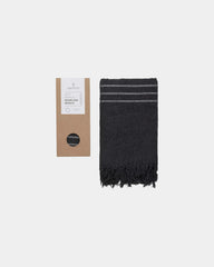 Recycelter Stoff Originalhome 85 x 175 cm zum Personalisieren - Schwarz