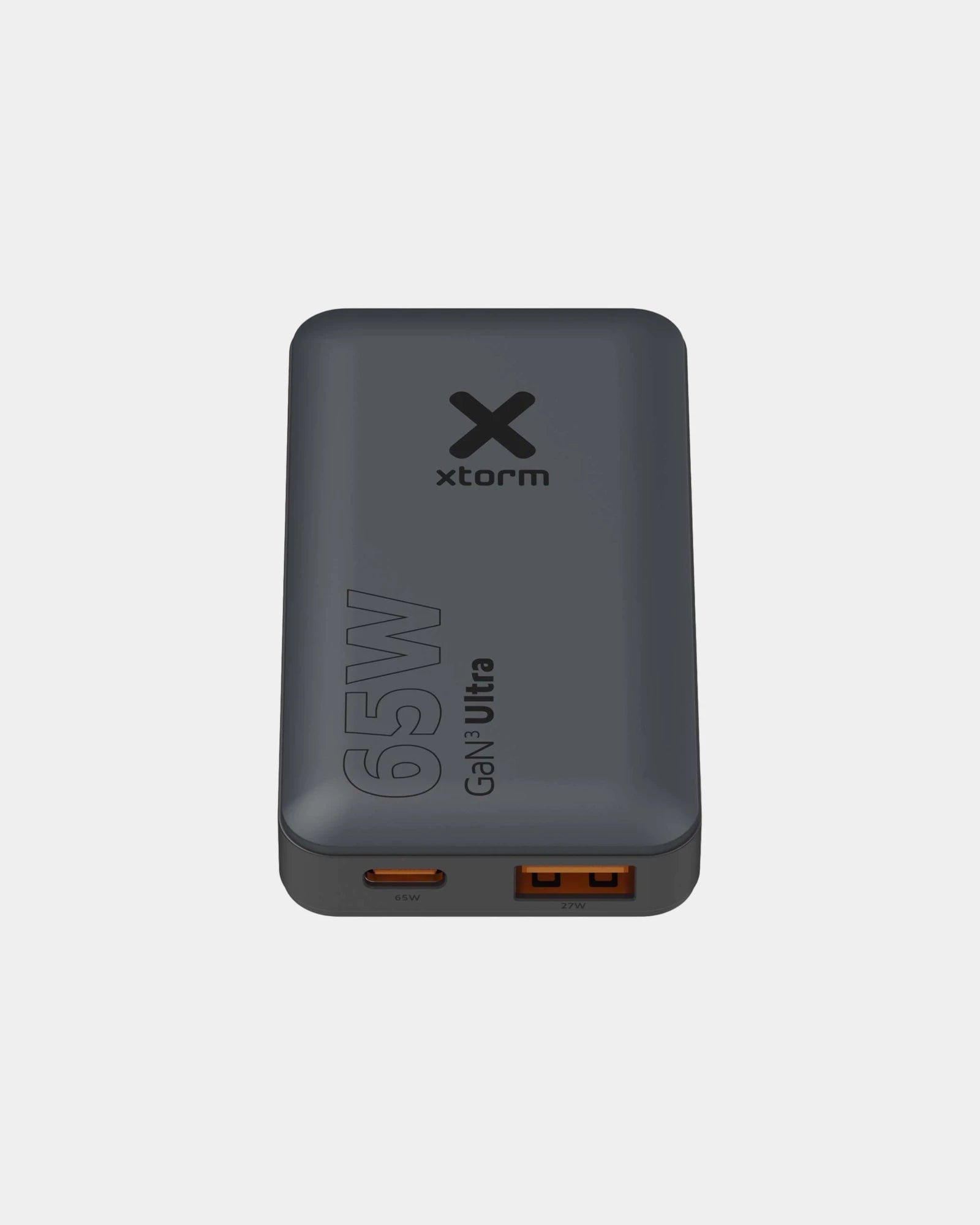 Schnellladegerät 65W mit USB-C und Etui zum Personalisieren - Schwarz