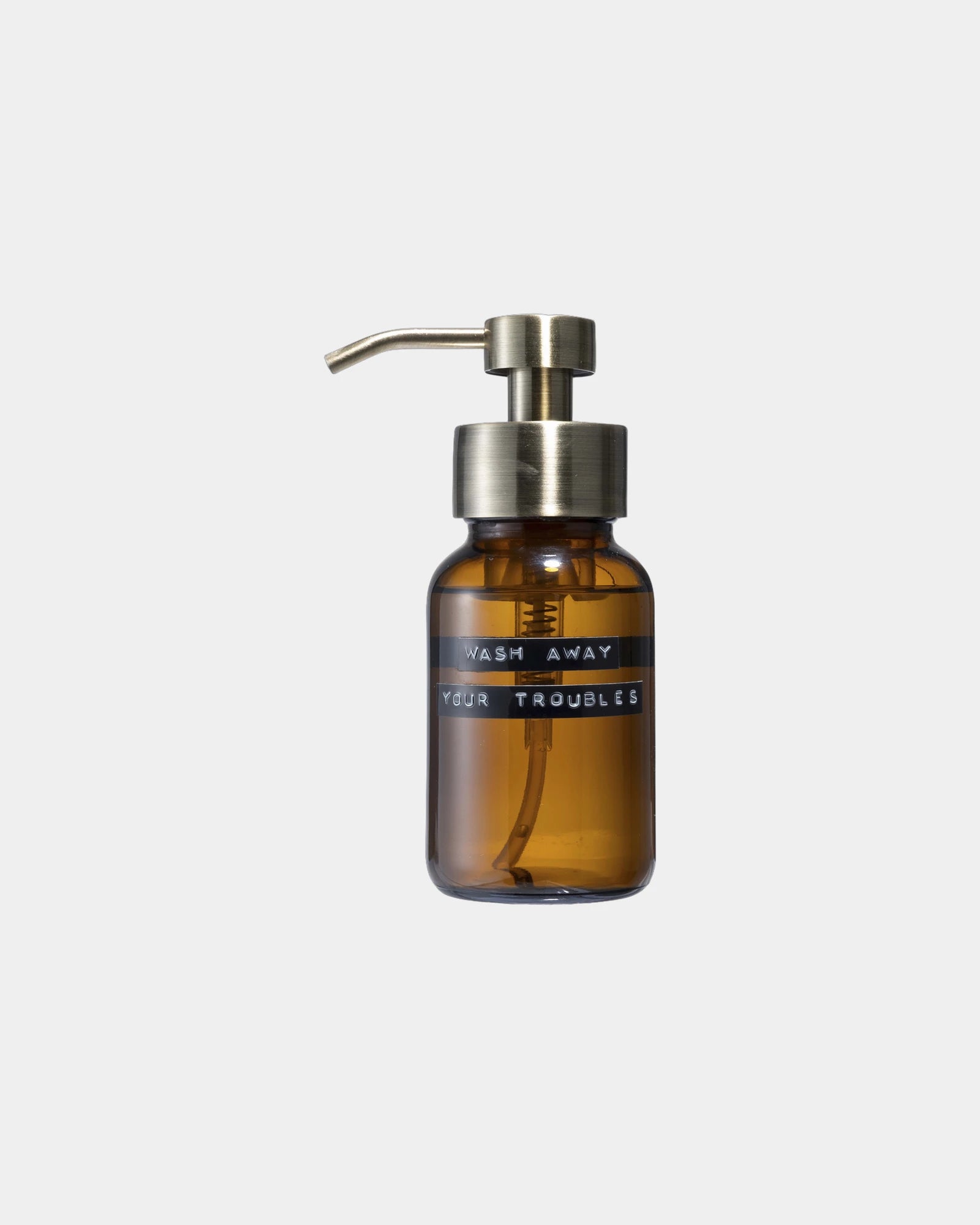 Gel Dusche 250ml Glas recycelt Wellmark zum Personalisieren - Bernstein meliert
