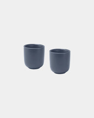 Tassen aus Keramik 90 ml Set von SEASONS zum Personalisieren - Himmelblau