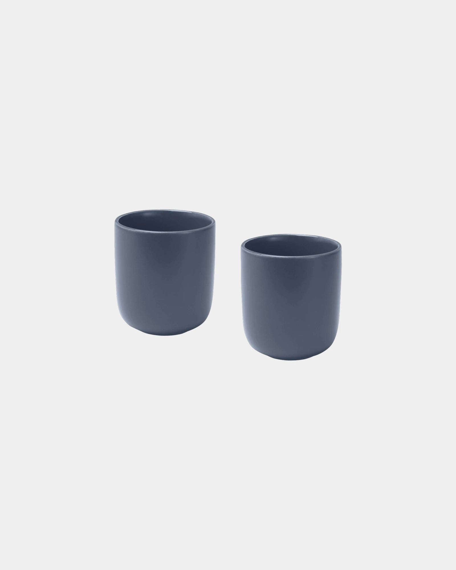 Tassen Keramik 200ml Set 2 matt zum Personalisieren - Himmelblau