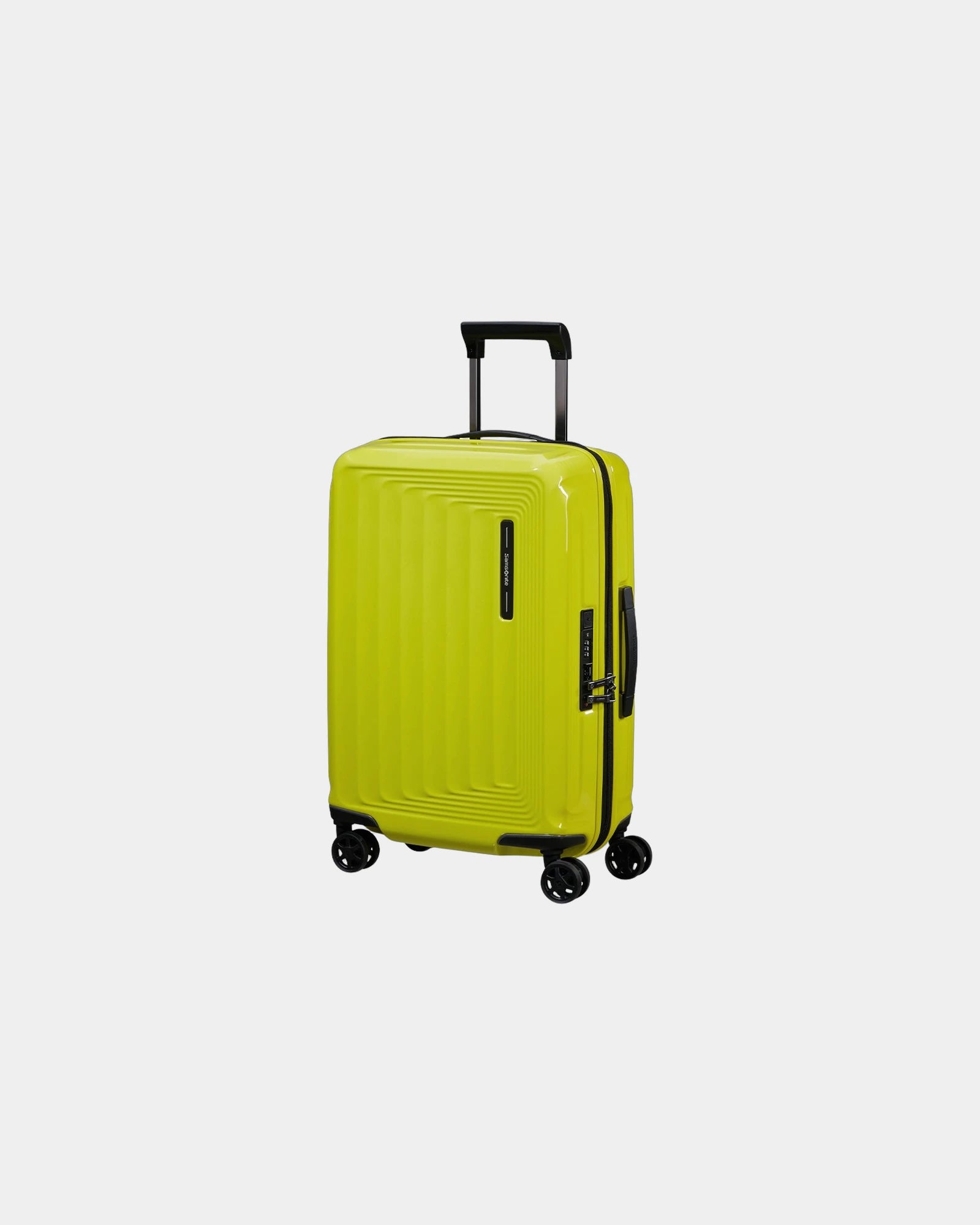 Koffer Polycarbonat Samsonite Nuon zum Personalisieren - Zitronengrün