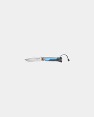 Outdoor-Messer Edelstahl Opinel N°08 zum Personalisieren - Blau