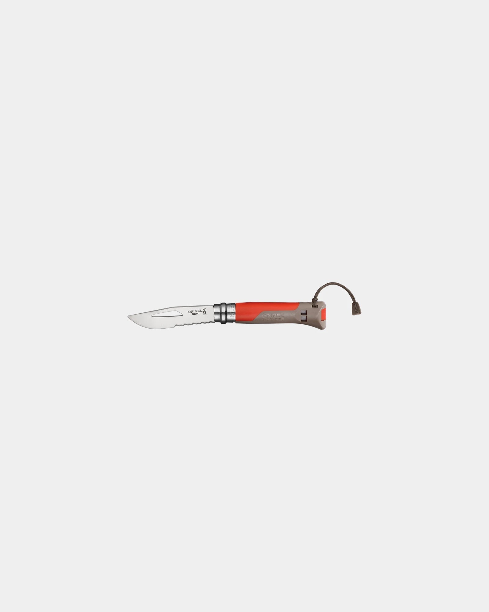 Outdoor-Messer Edelstahl Opinel N°08 zum Personalisieren - Rot