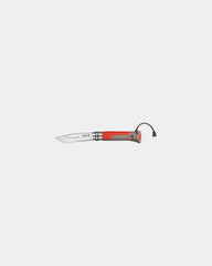 Outdoor-Messer Edelstahl Opinel N°08 zum Personalisieren - Rot