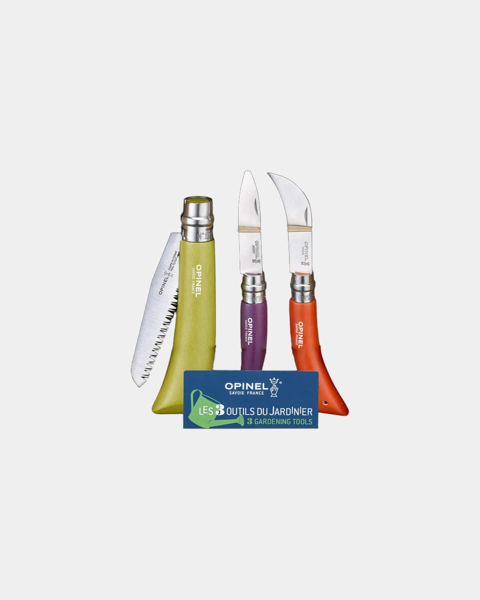 Gartenwerkzeugset Opinel 3-teilig zum Personalisieren - Grün