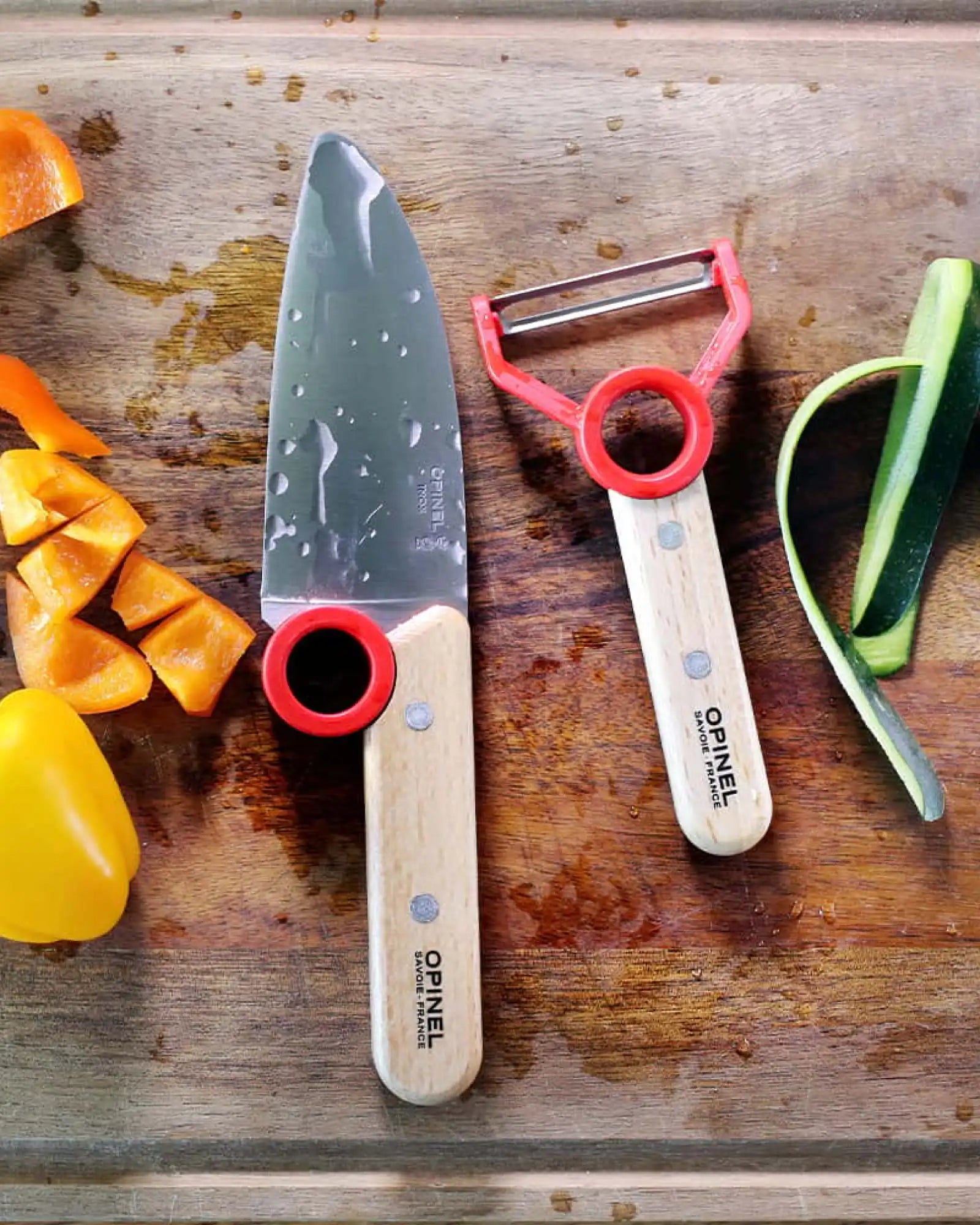 Sparschäler Edelstahl Opinel Le Petit Chef zum Personalisieren - 5