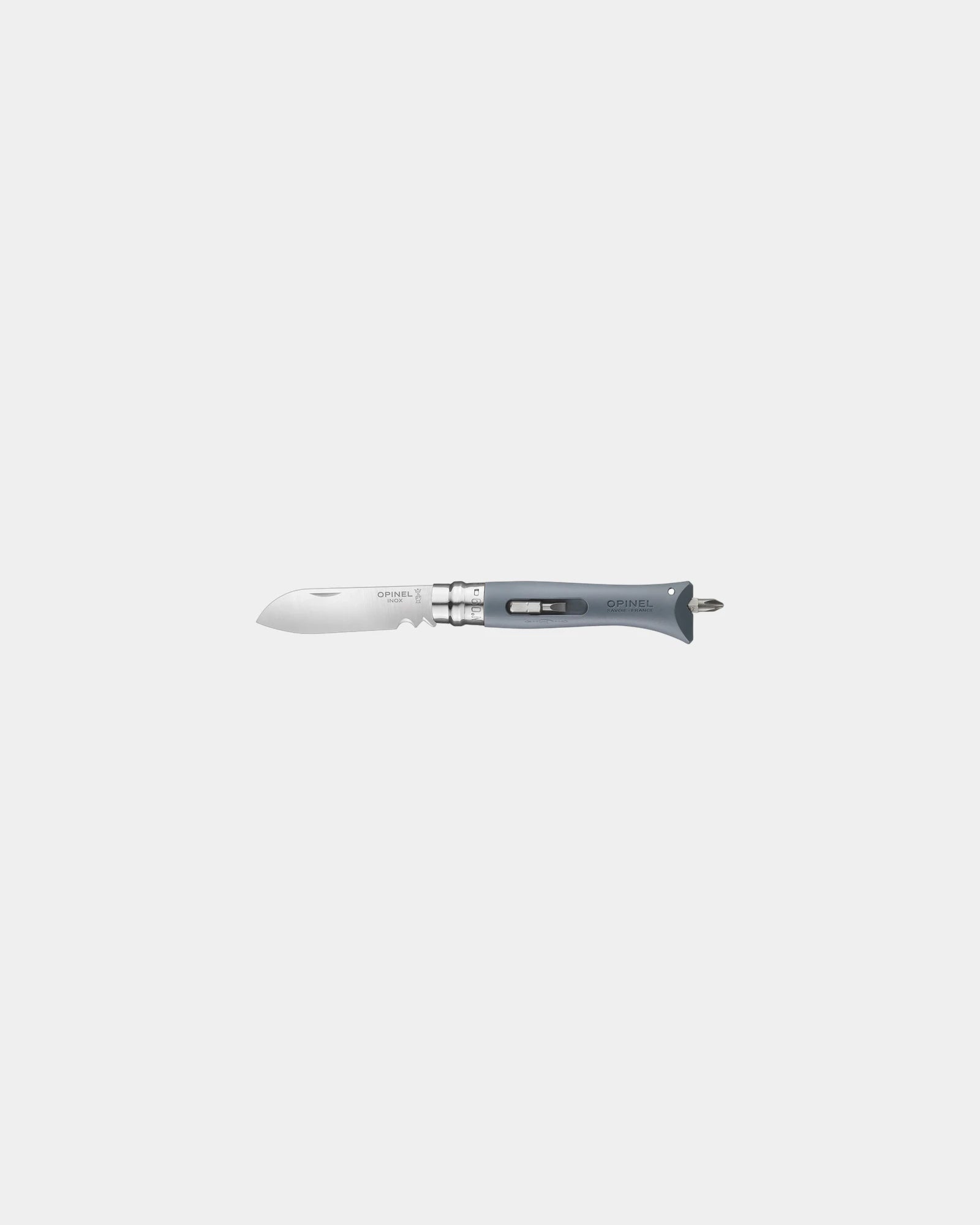 Multifunktionsmesser Edelstahl Opinel N°09 zum Personalisieren - Grau