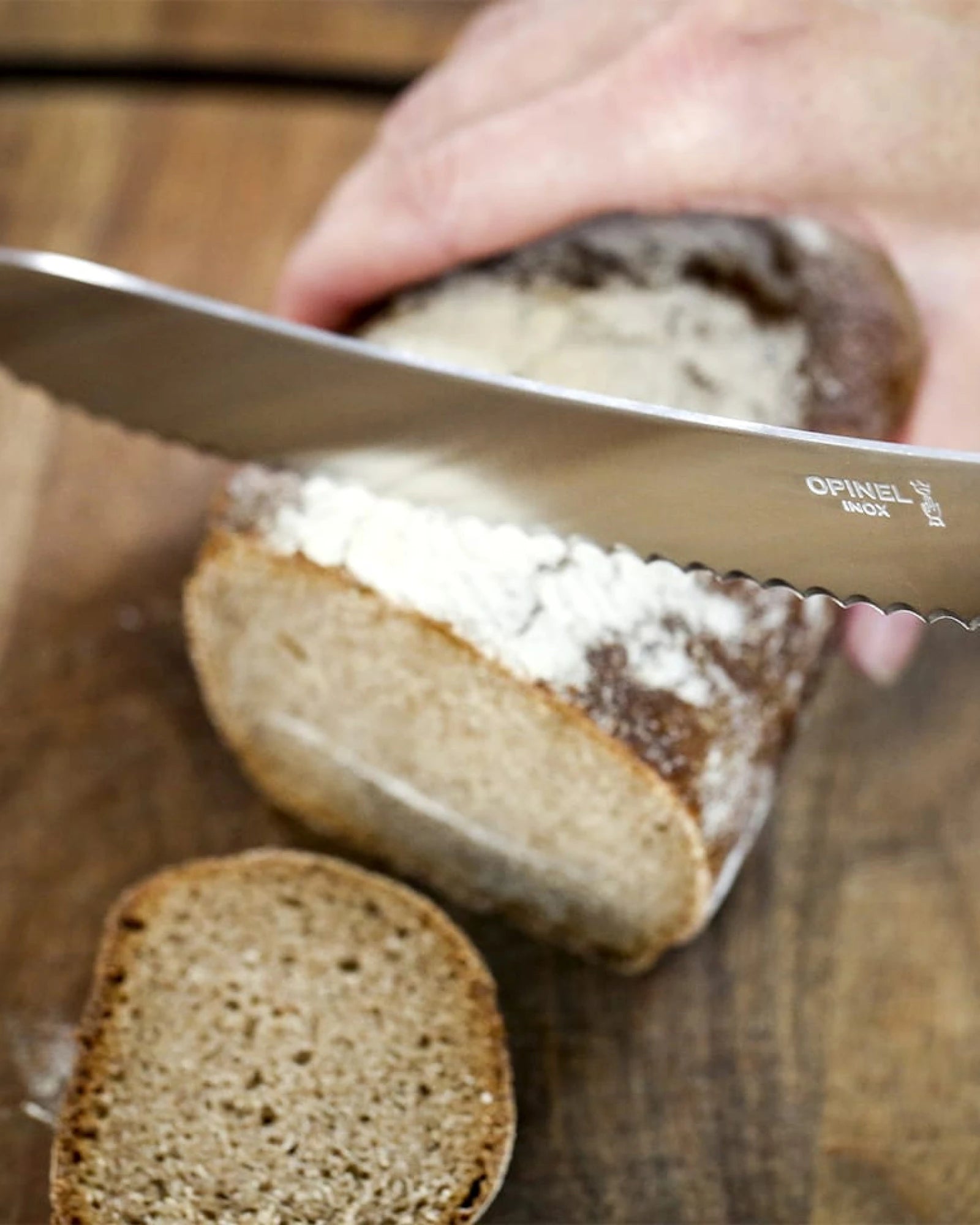 Brotmesser Edelstahl Opinel N°116 zum Personalisieren - 4